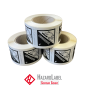 Preview: Gefahrgutaufkleber Klasse 8, 50x50 mm, PE-Folie, CORROSIVE